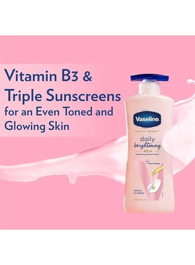 فازلين لوشن فازلين اليومي لتفتيح الجسم لبشرة صحية ومتألقة مع النياسيناميد 200 مل - Image 3